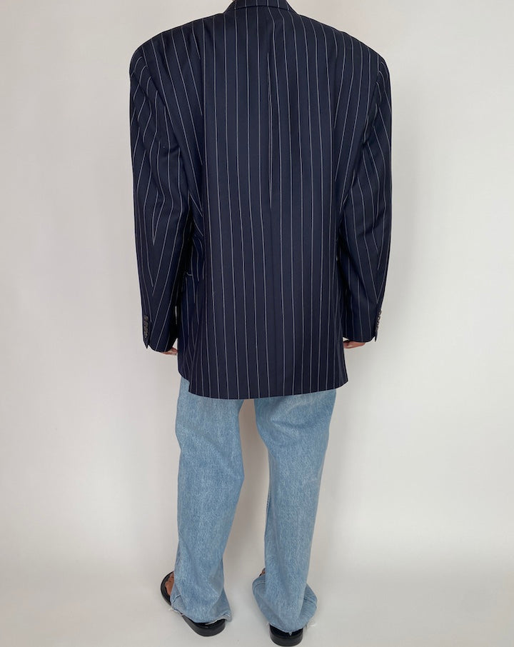 VINTAGE OVERSIZED STRIPED RALPH LAUREN BLAZER 2966
