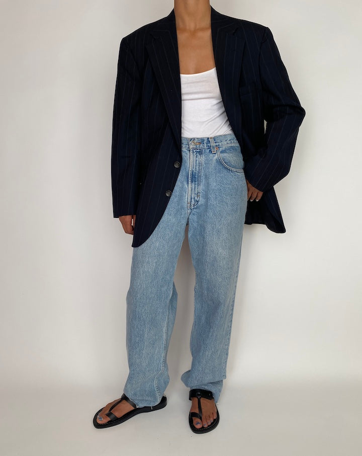 VINTAGE STRIPED WOOL BLAZER 2967