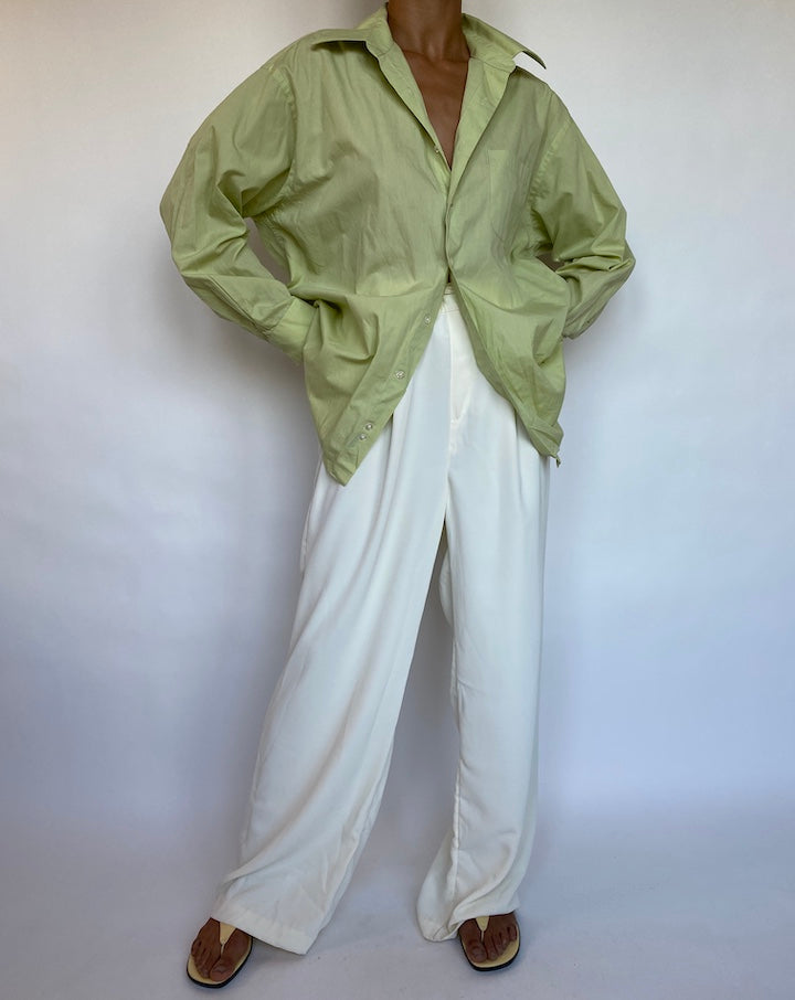 VINTAGE OVERSIZED GREEN SHIRT 676
