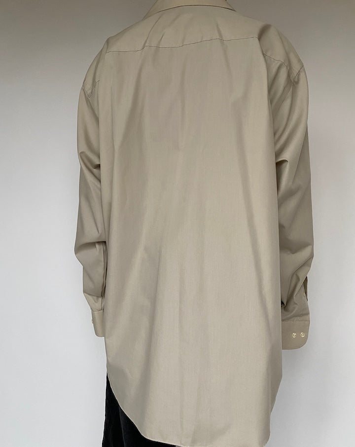 VINTAGE OVERSIZED BEIGE SHIRT 1617