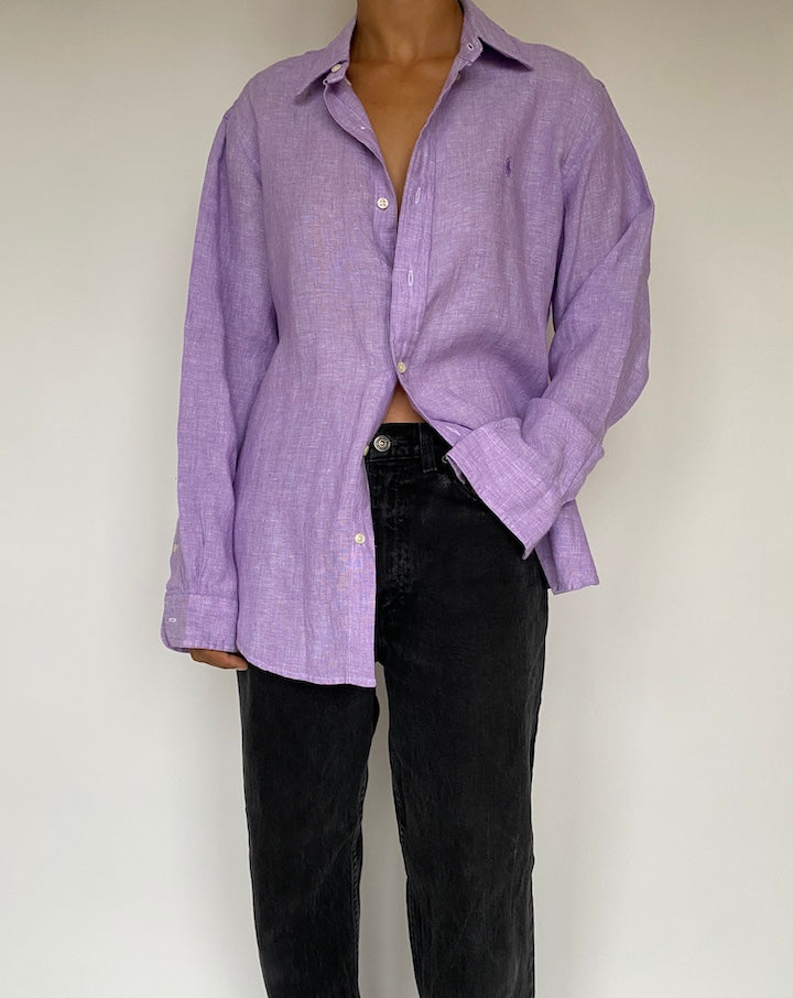 VINTAGE RALPH LAUREN LINEN SHIRT 1618