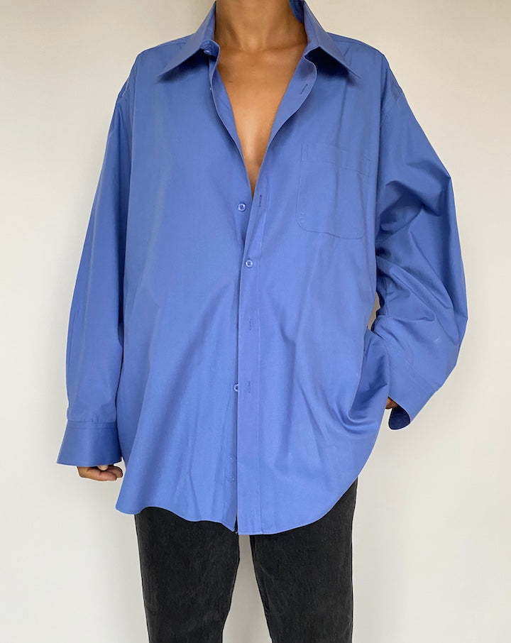 VINTAGE OVERSIZED BLUE SHIRT 1623 2