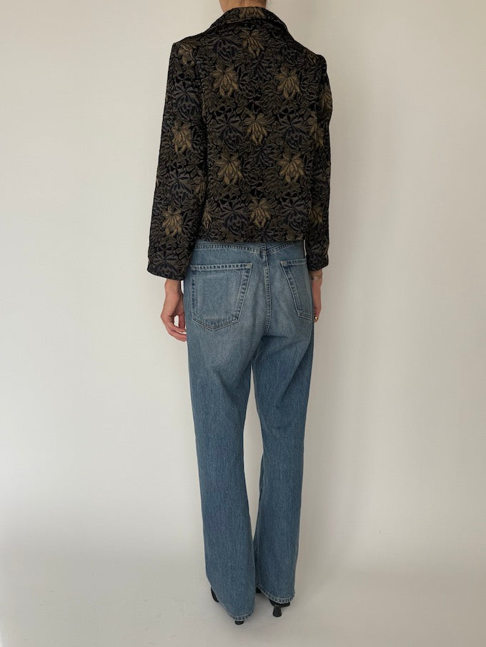 Vintage Brocade Cropped Jacket 6641