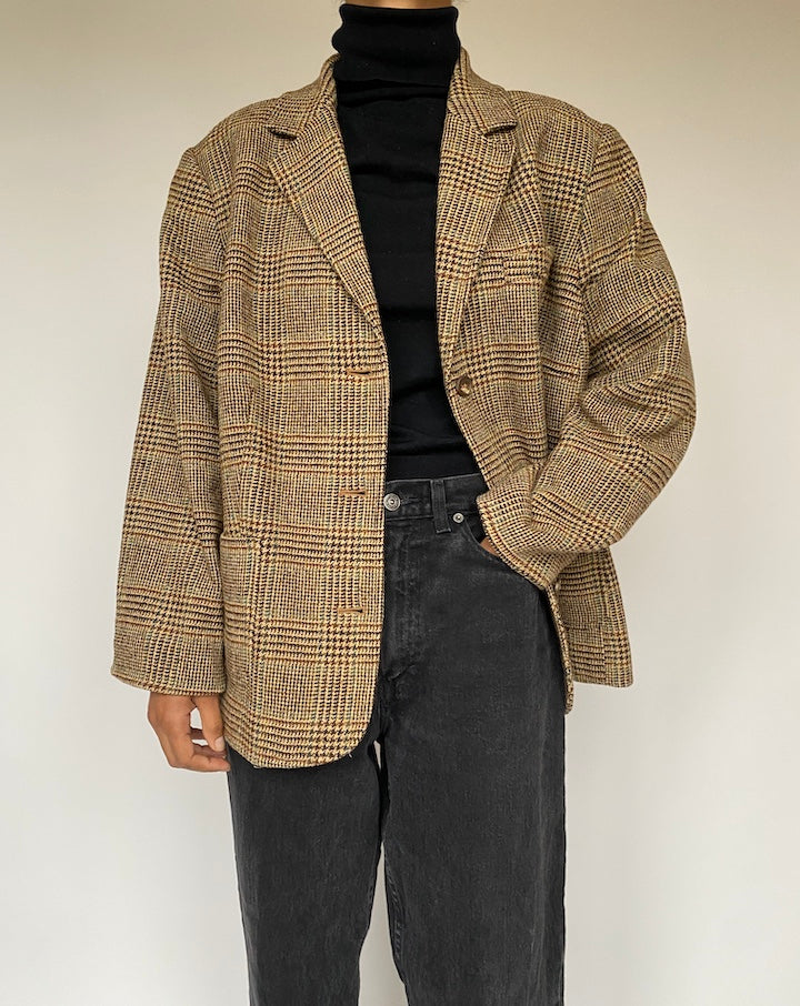 VINTAGE BEIGE OVERSIZED BLAZER 1629 4