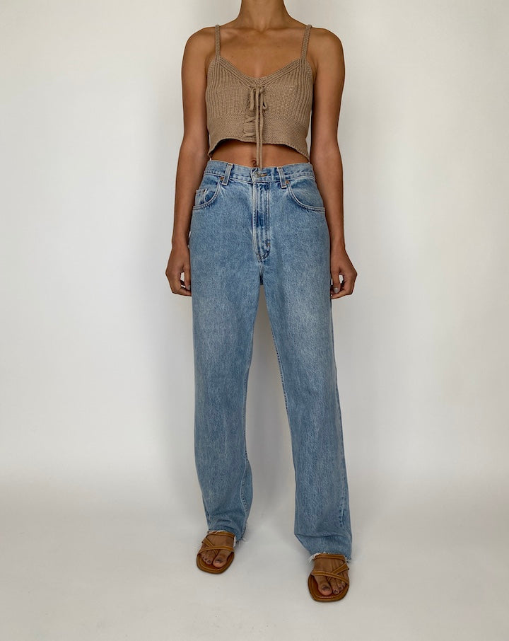 VINTAGE KNITTED CROP TOP 2421