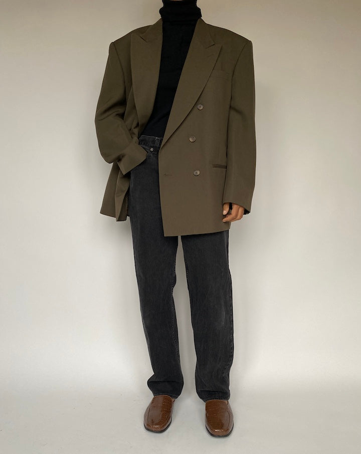 VINTAGE OVERSIZED DOUBLE BREASTED BLAZER 1635