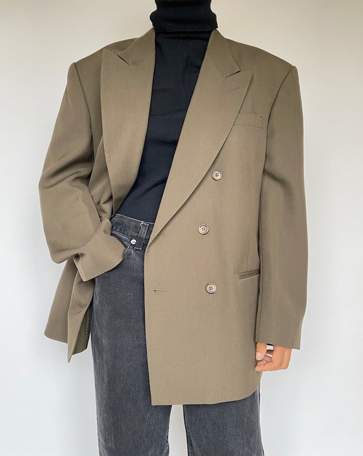 VINTAGE OVERSIZED DOUBLE BREASTED BLAZER 1635