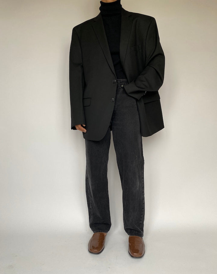 VINTAGE BLACK BLAZER 1638