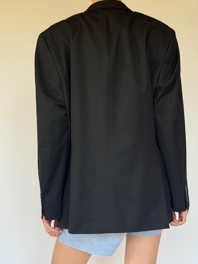 Vintage single-breasted blazer black 6332