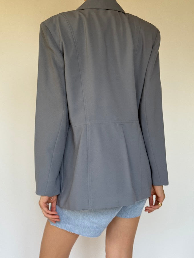 Vintage blazer muted blue 6339