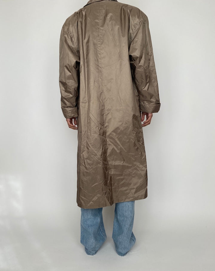 VINTAGE OVERSIZED BEIGE LONG COAT 2440