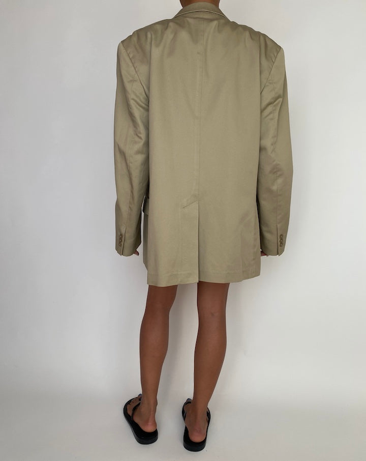 VINTAGE OVERSIZED BEIGE BLAZER 3009