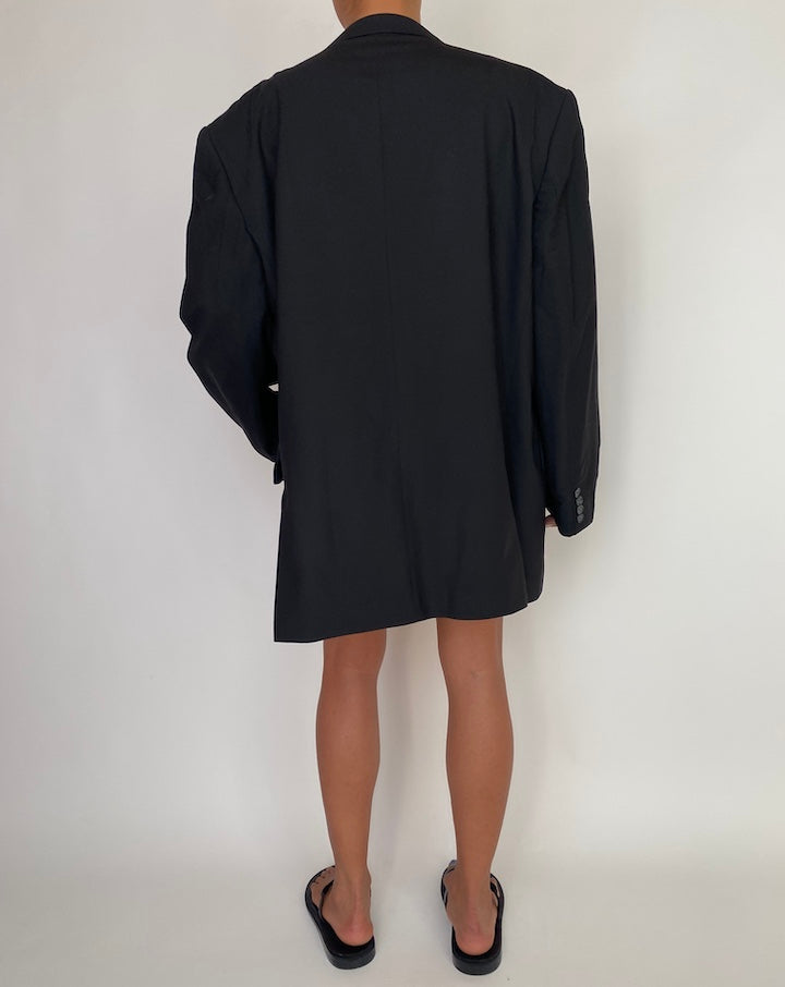 VINTAGE OVERSIZED BLACK BLAZER 3012