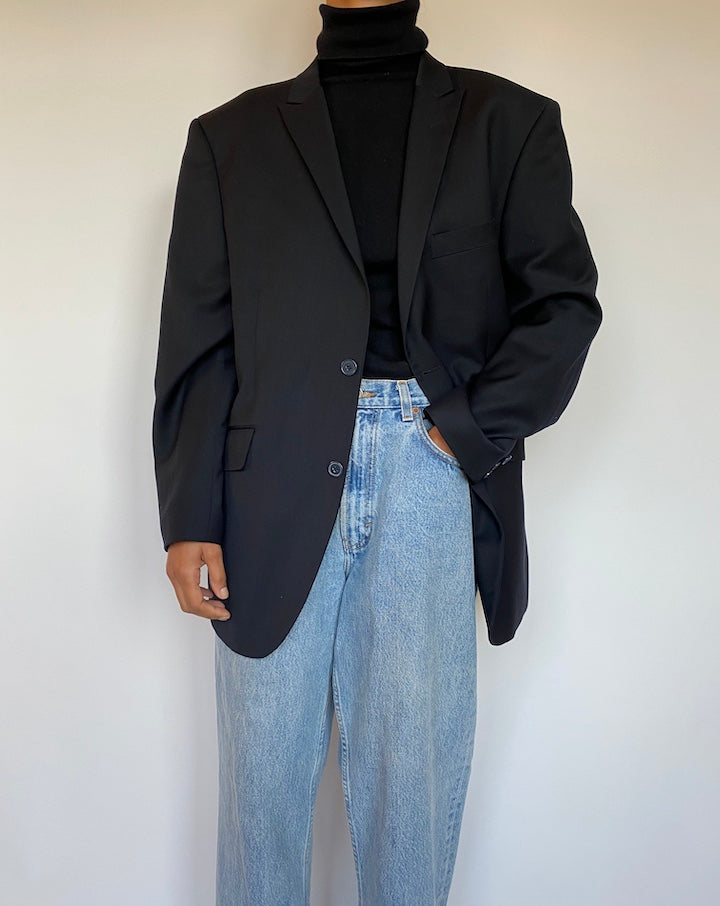 VINTAGE BLACK BLAZER 1653