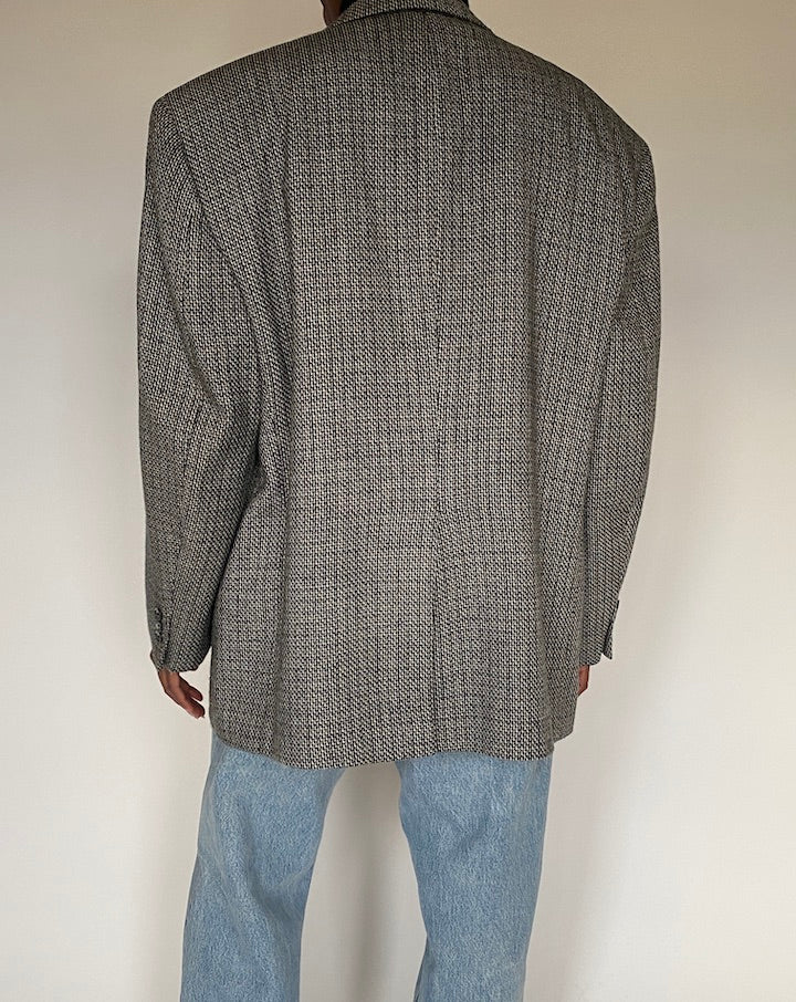 VINTAGE BLACK AND WHITE BLAZER 4414