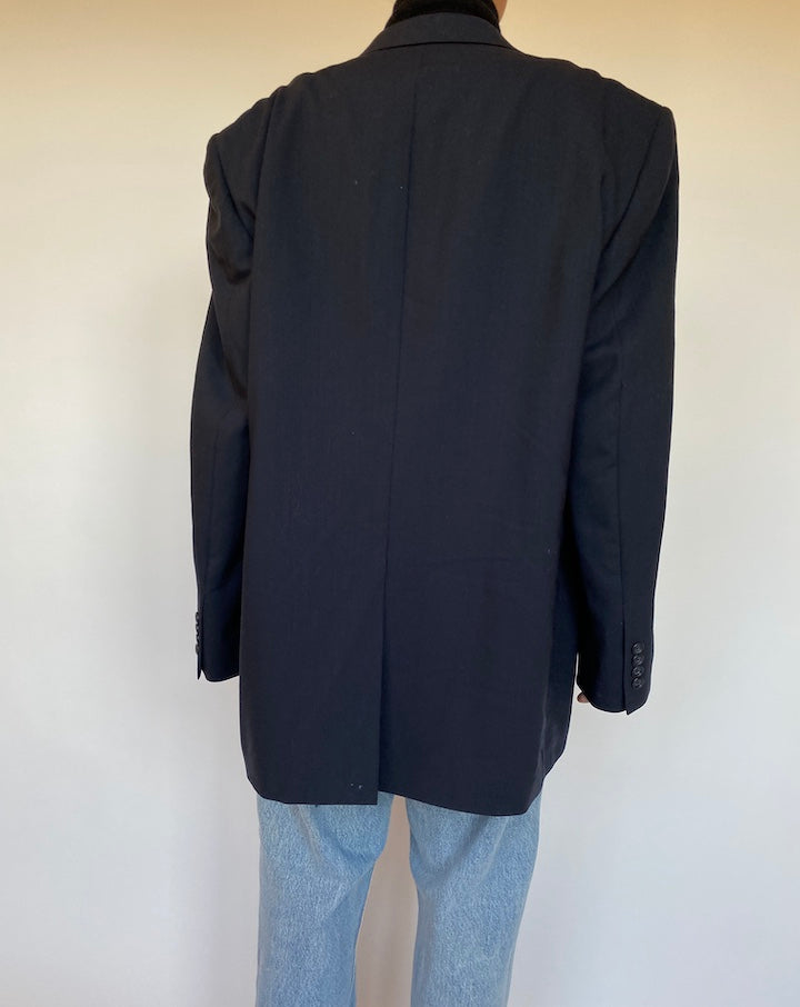 VINTAGE NEVY WOOL BLAZER 1657