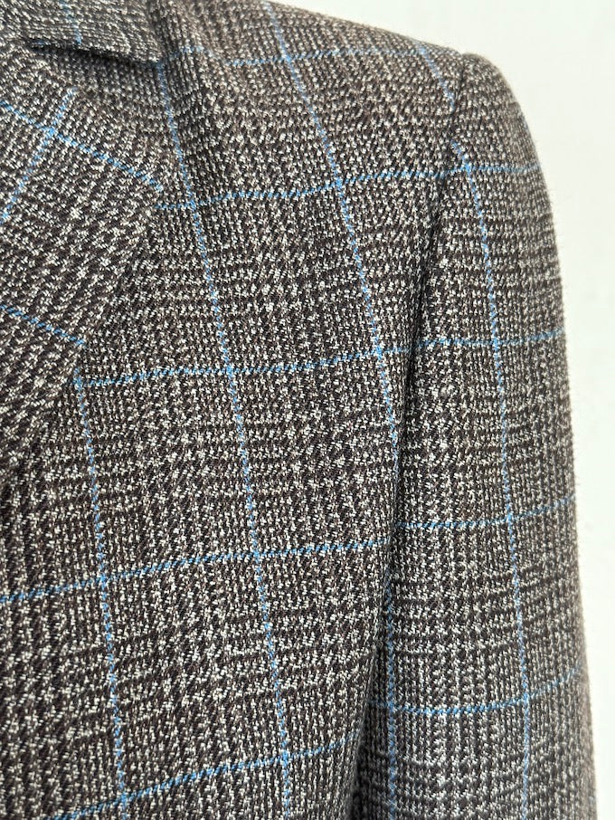 Vintage Checked Fitted Blazer 5868
