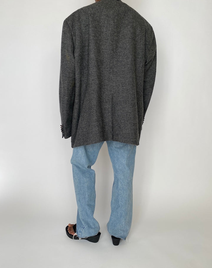 VINTAGE GREY OVERSIZED BLAZER 3878