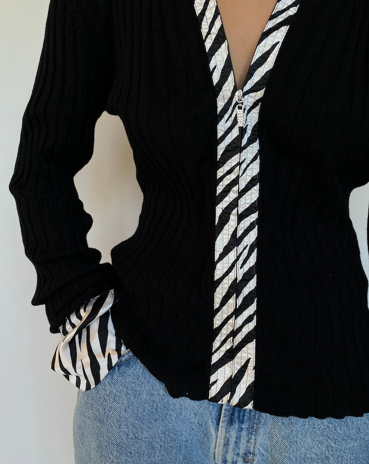 VINTAGE BLACK CARDIGAN 1664