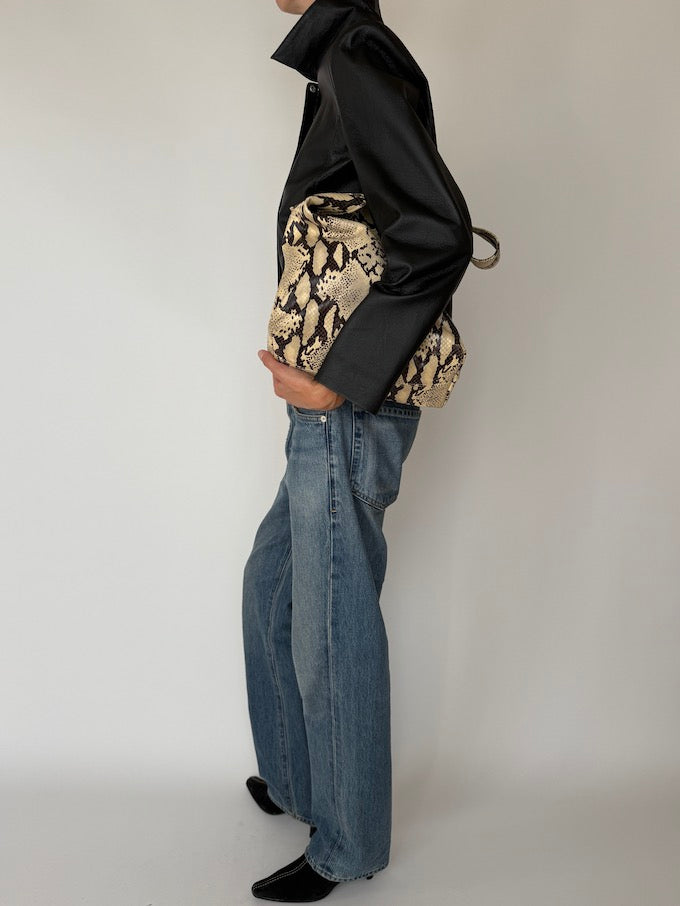 Vintage Leather jacket Black 6454