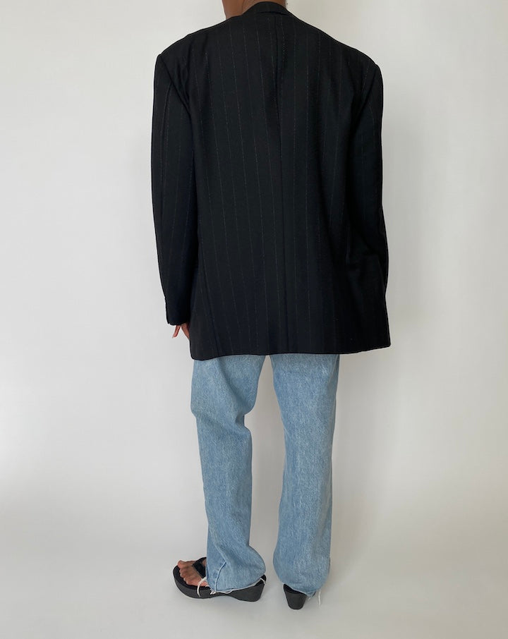 VINTAGE PINSTRIPED BLAZER 3884