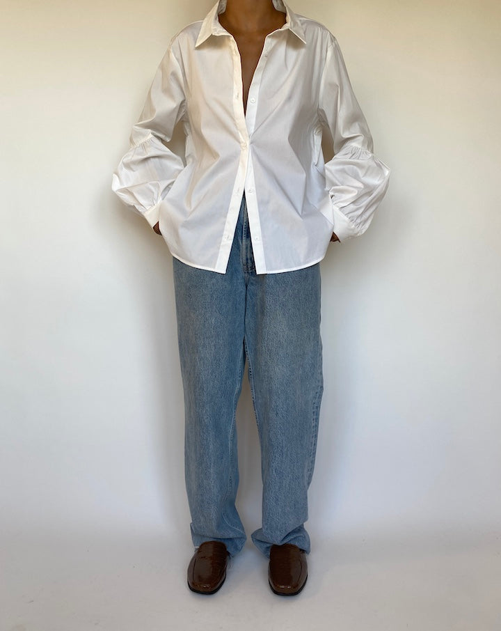 VINTAGE WHITE CALVIN KLEIN BLOUSE 1668