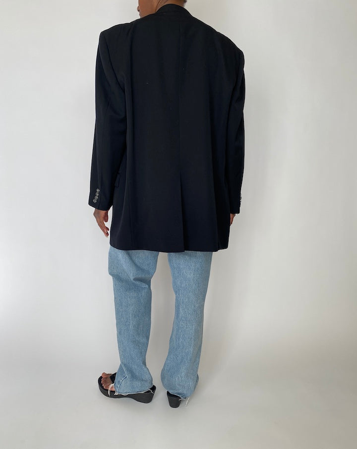 VINTAGE BLACK TOMMY HILFIGER BLAZER 3885