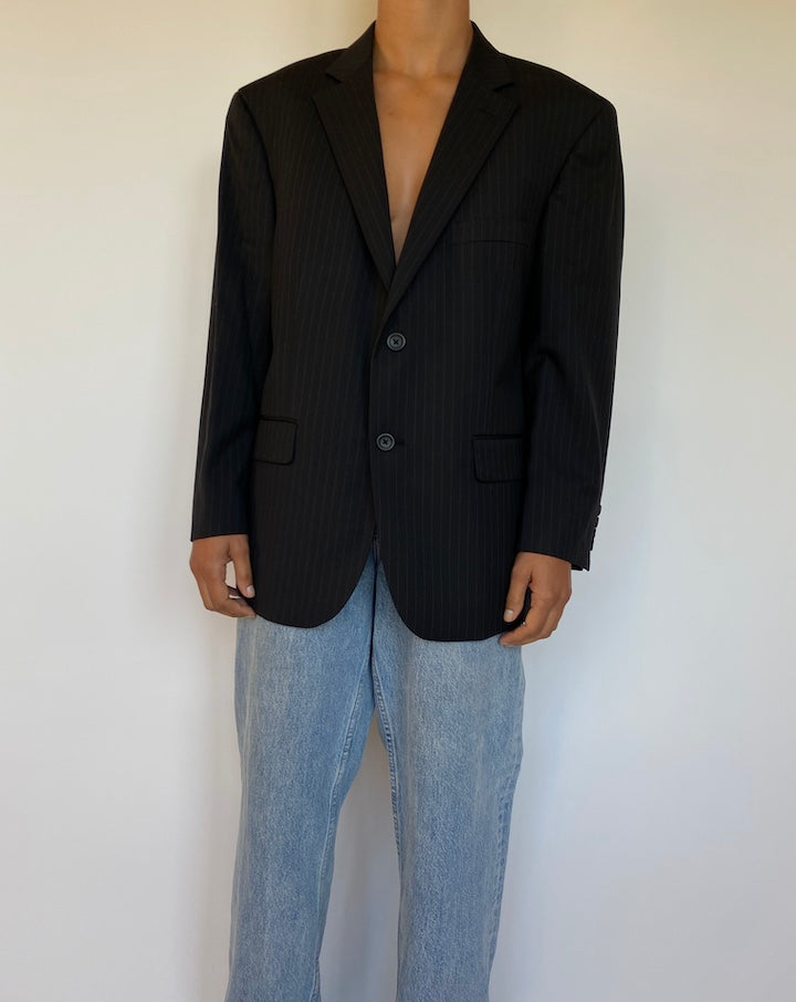 VINTAGE PINSTRIPED WOOL BLAZER 1670