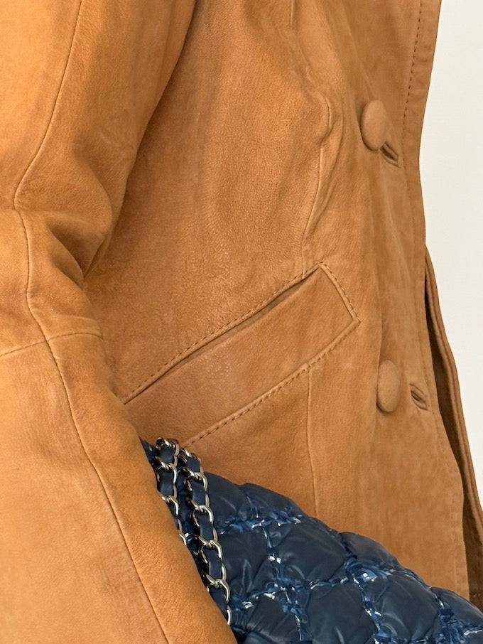 Vintage Brown Leather Jacket 4757