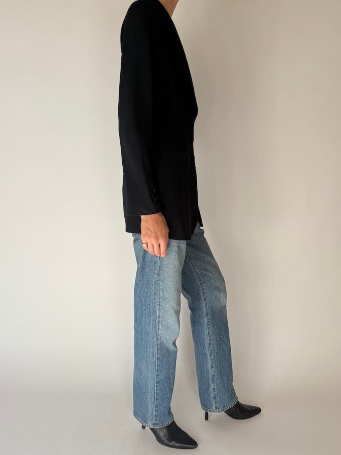 Vintage Black Tuxedo Blazer 6667