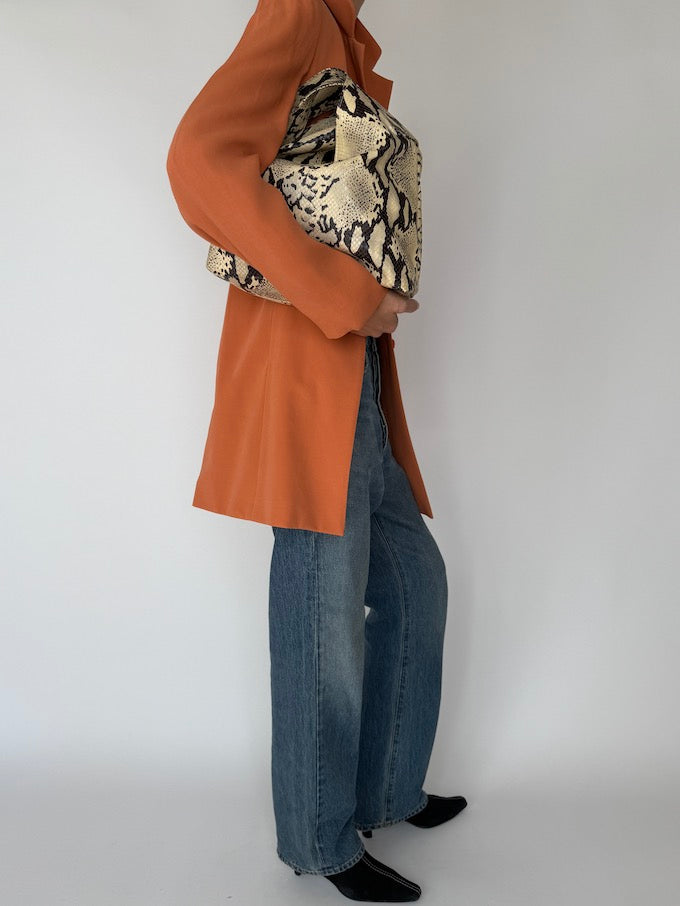 Vintage Long Blazer in Terracotta 6366