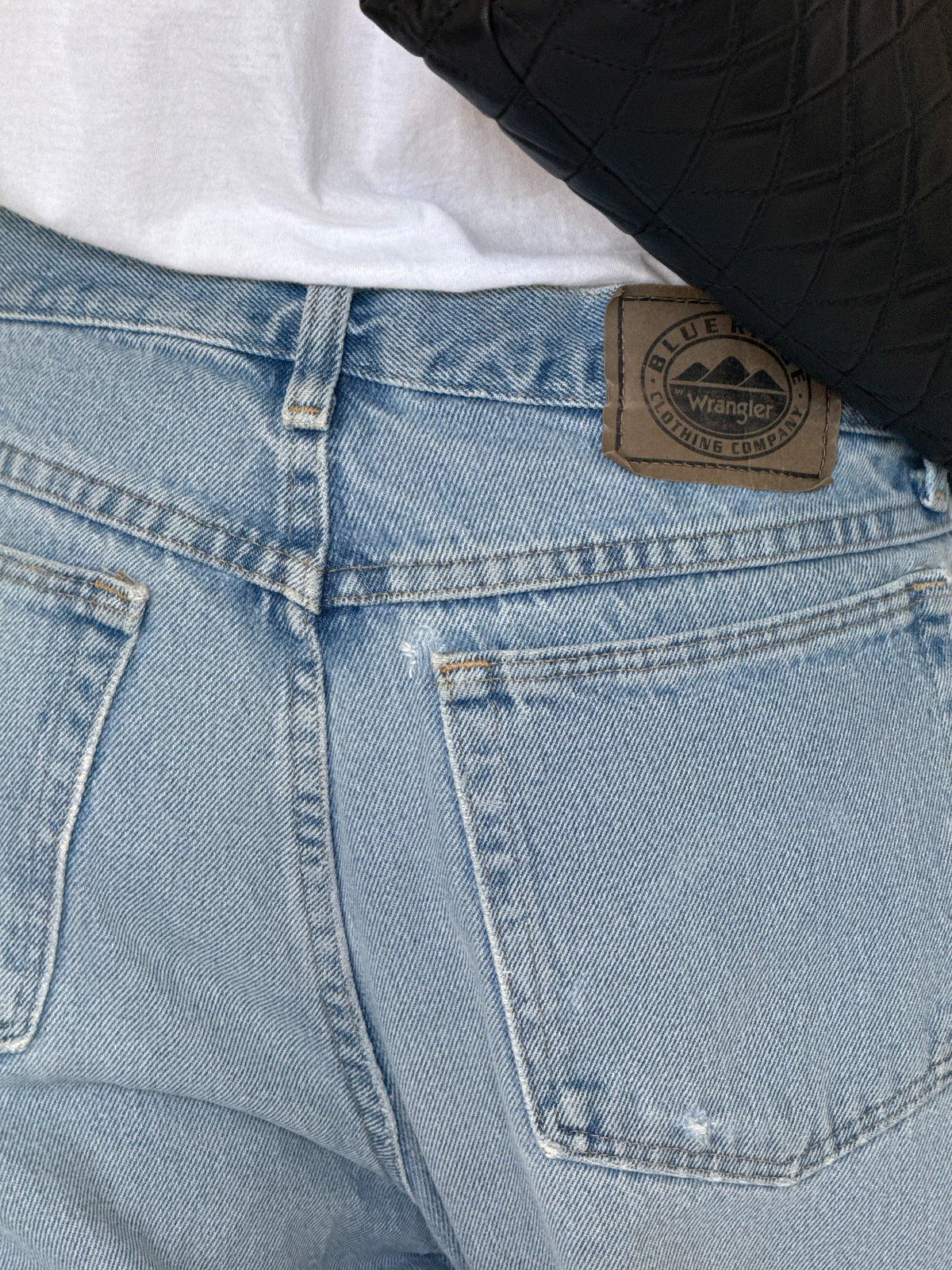 Wrangler Blue Ridge light blue jeans back view