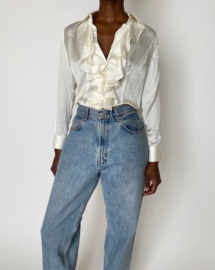 VINTAGE RUFFLED BLOUSE 3909