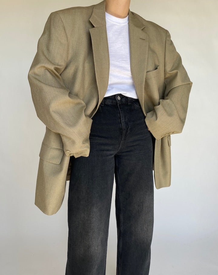 VINTAGE BEIGE OVERSIZED BLAZER 429