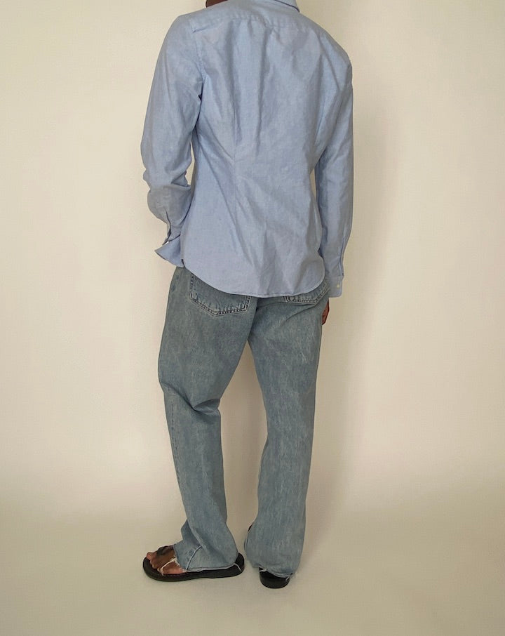 VINTAGE BLUE RALPH LAUREN SHIRT 3912