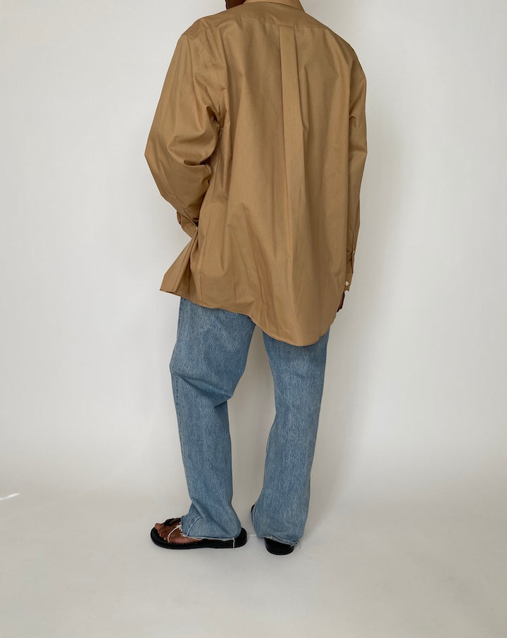 VINTAGE BROWN BUTTON-DOWN SHIRT 3913