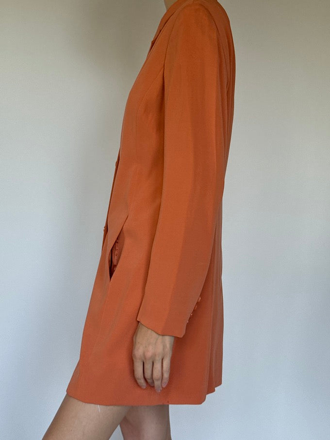 Vintage long blazer Terracotta 6366
