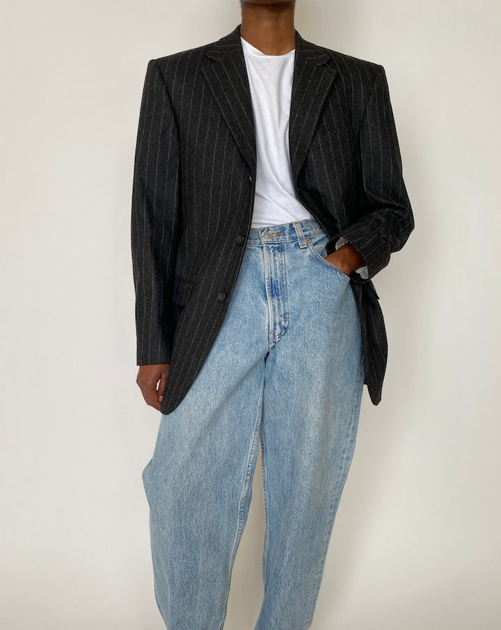 VINTAGE PINSTRIPED BLAZER 3919