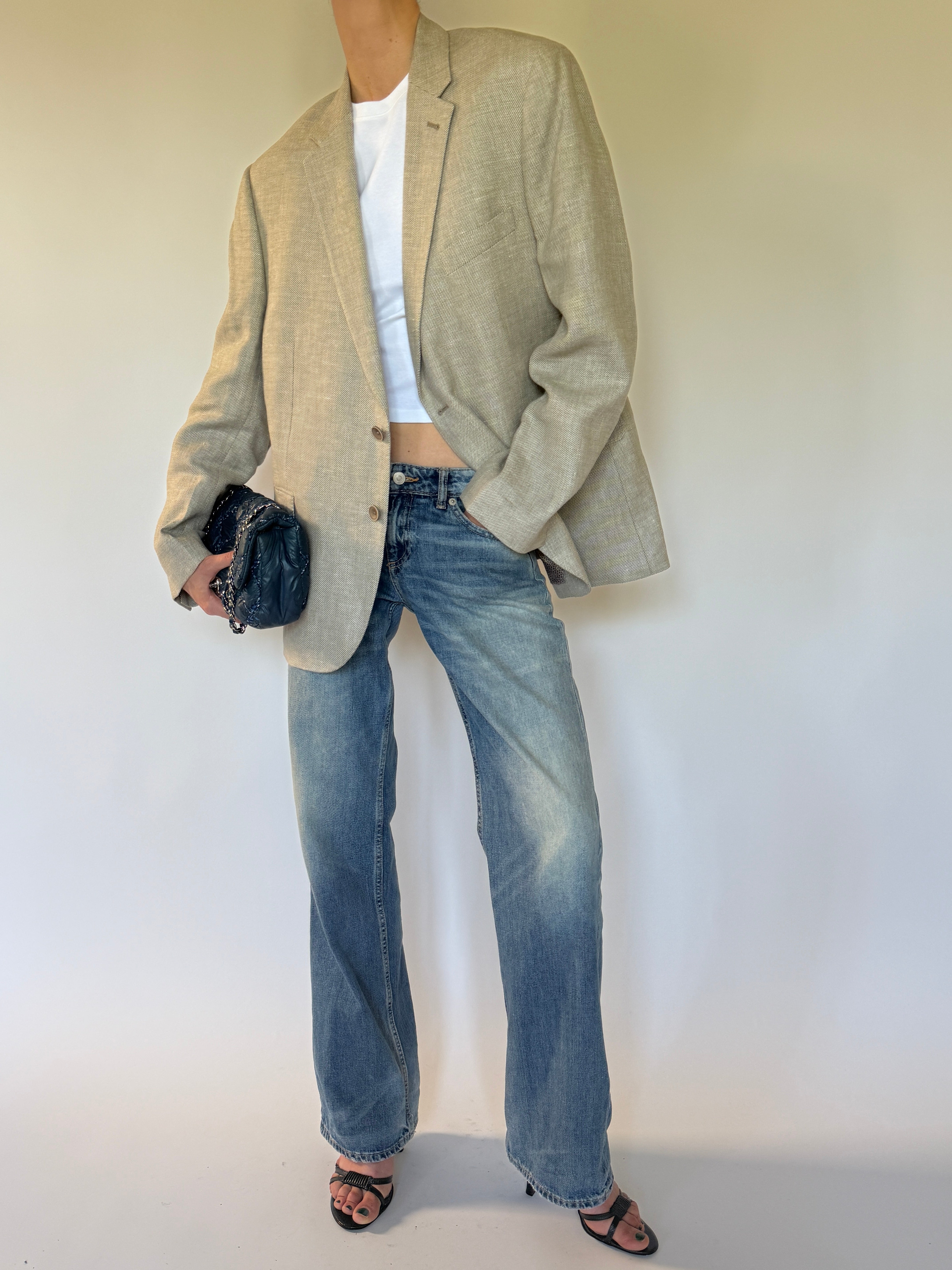 Vintage oversized blazer front view