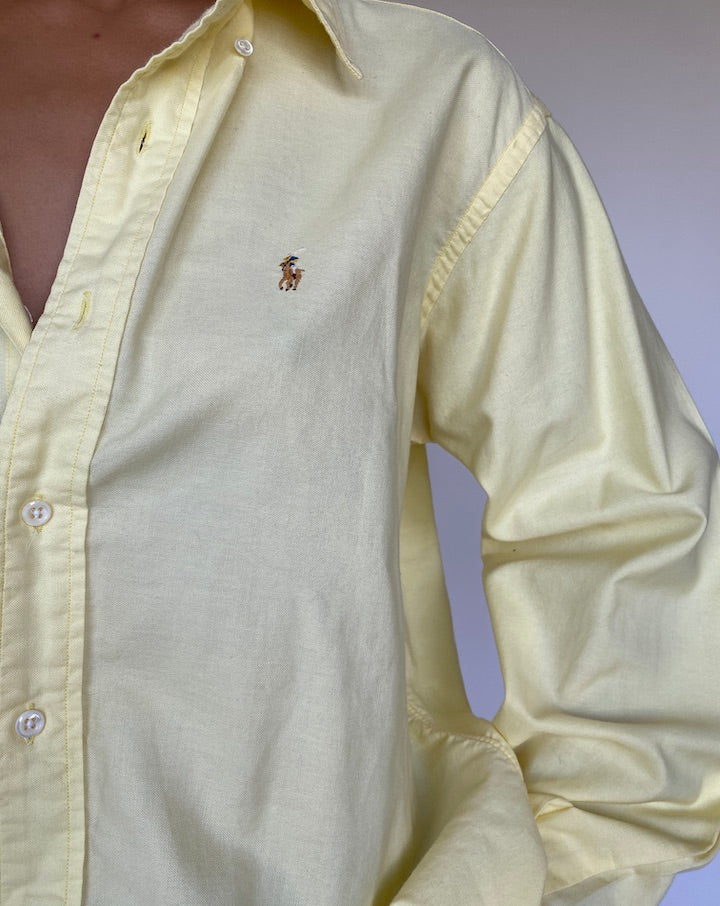VINTAGE YELLOW RALPH LAUREN SHIRT 1095