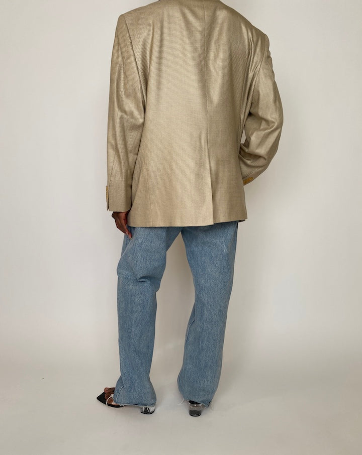 VINTAGE BEIGE OVERSIZED BLAZER 3934