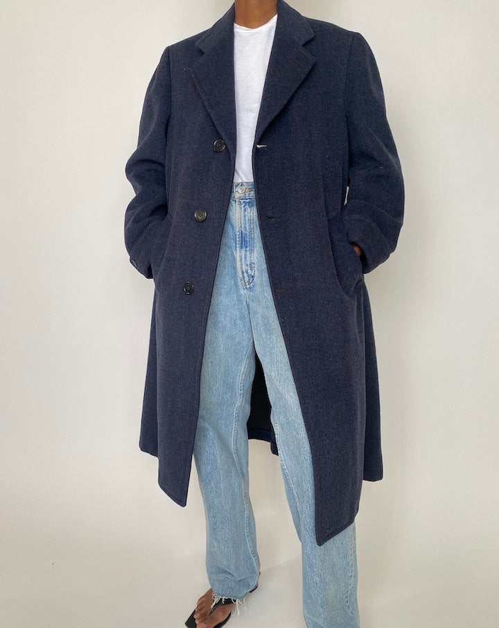 VINTAGE DARK GREY COAT 3935