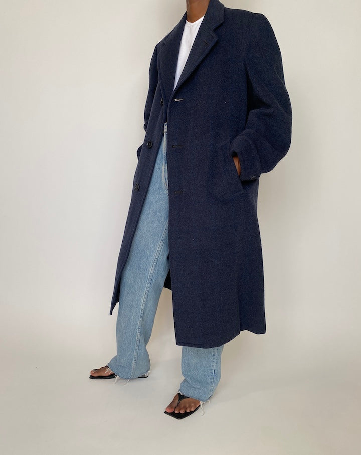 VINTAGE DARK GREY COAT 3935