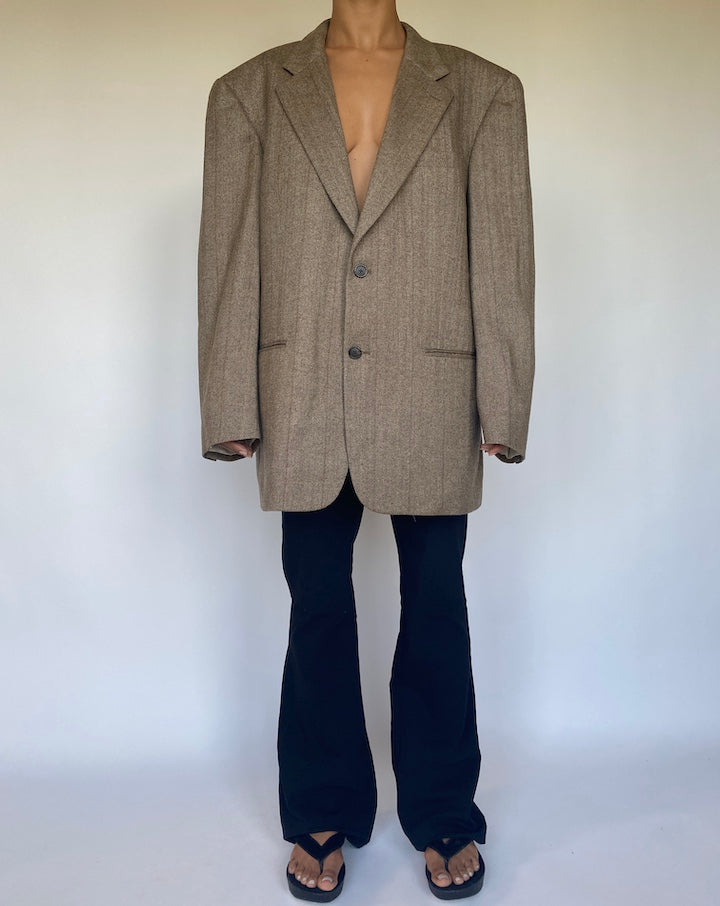 VINTAGE BROWN BLAZER 1099