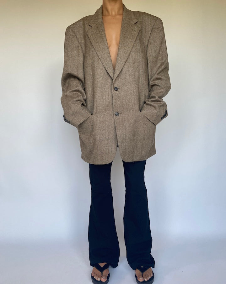 VINTAGE BROWN BLAZER 1099