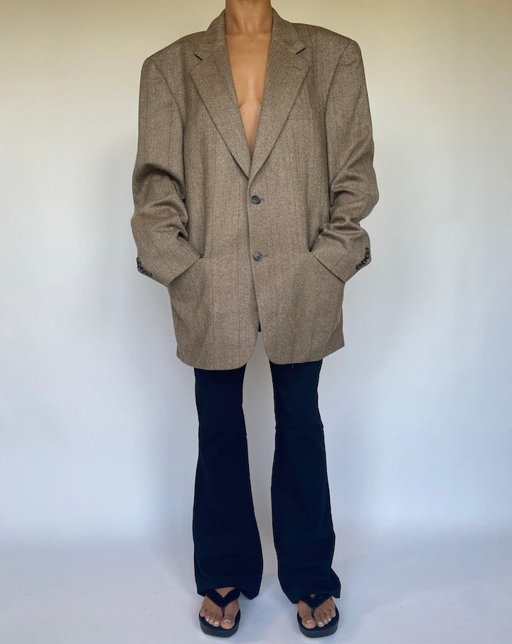 VINTAGE BROWN BLAZER 1099