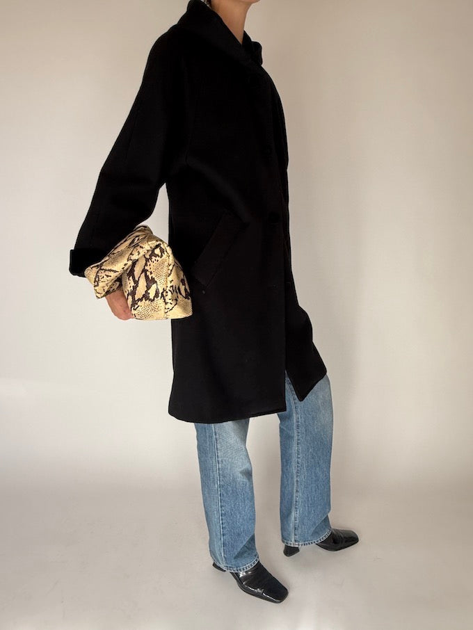 Vintage Wool Hooded Coat 6687