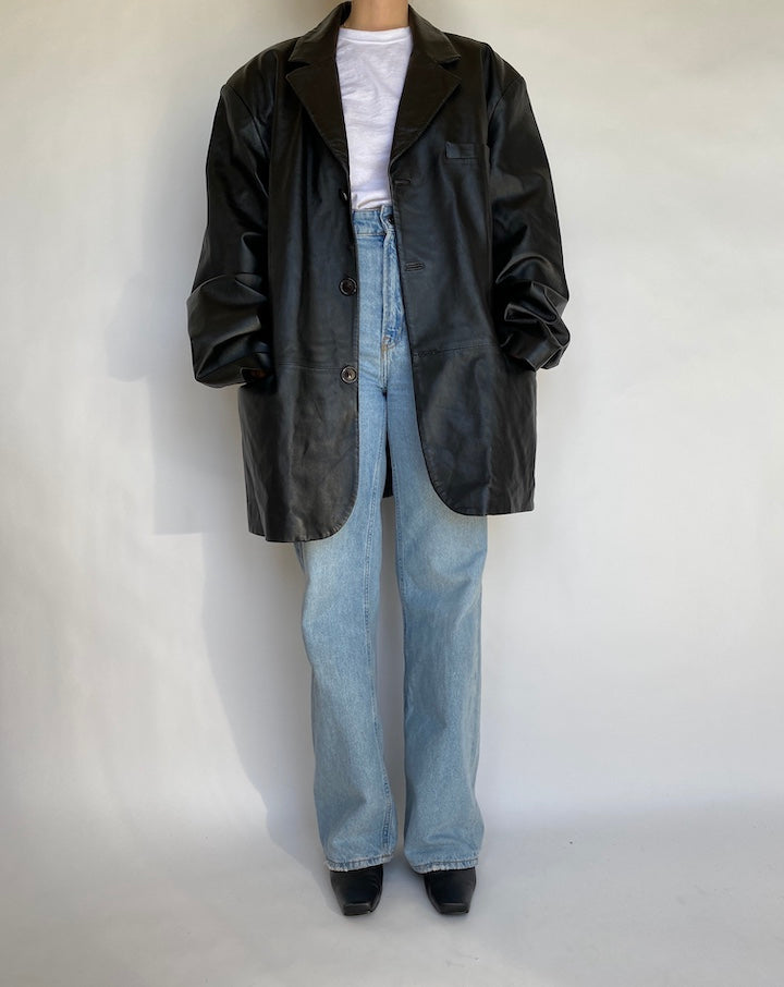 VINTAGE GORGEOUS BLAZER/LEATHER JACKET 435