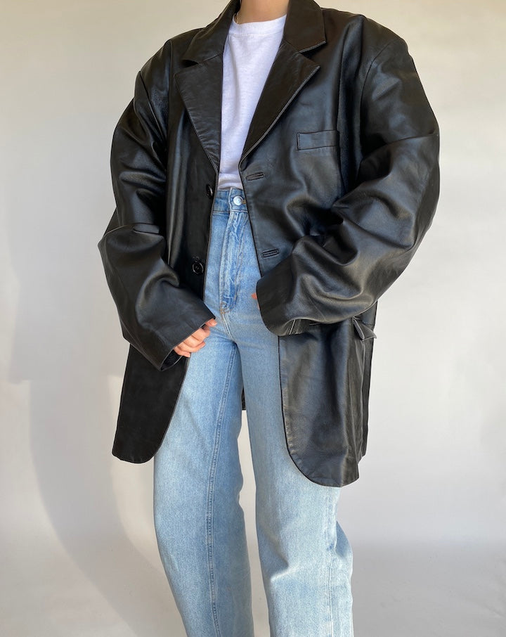VINTAGE GORGEOUS BLAZER/LEATHER JACKET 435