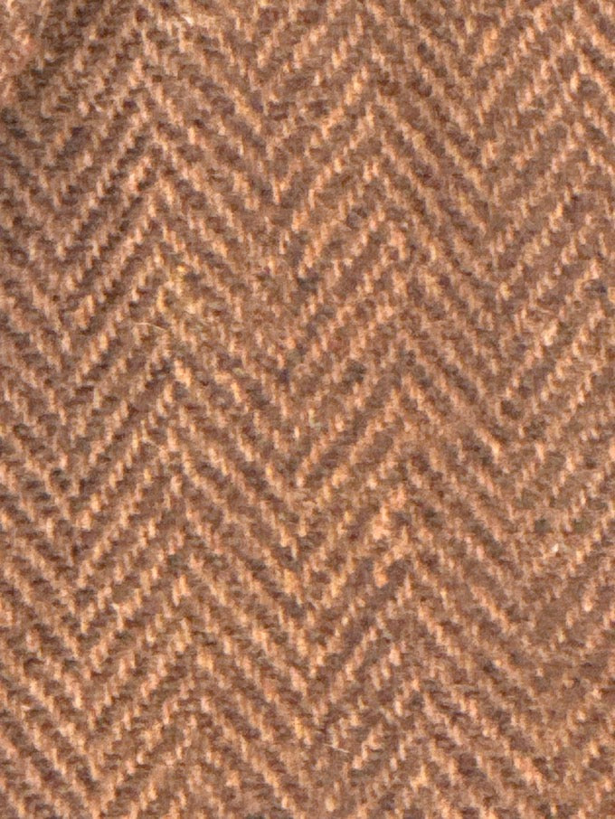 Vintage Herringbone Wool Blazer Brown